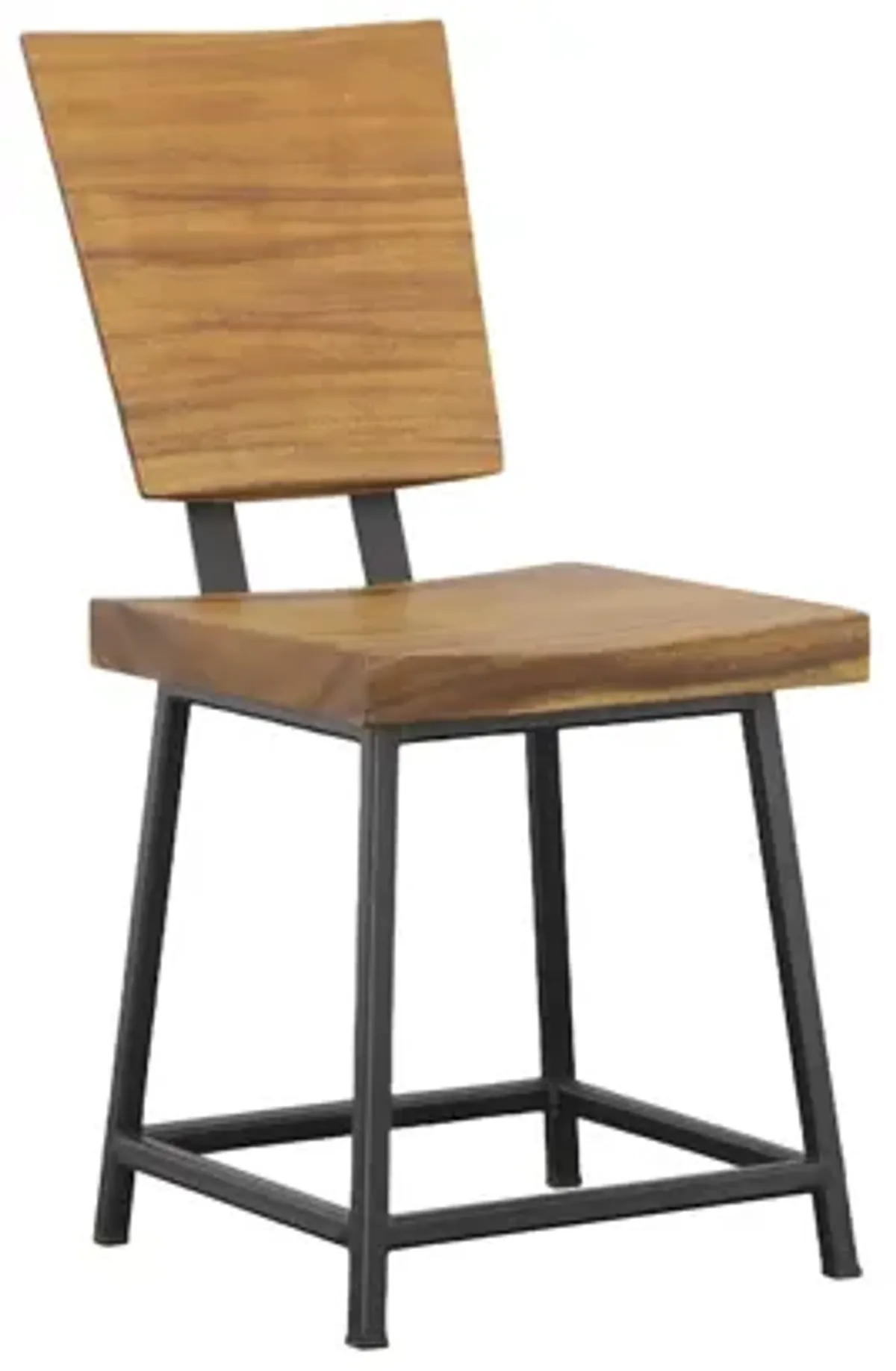 Smoothed Dining Chair, Natural, Black Base