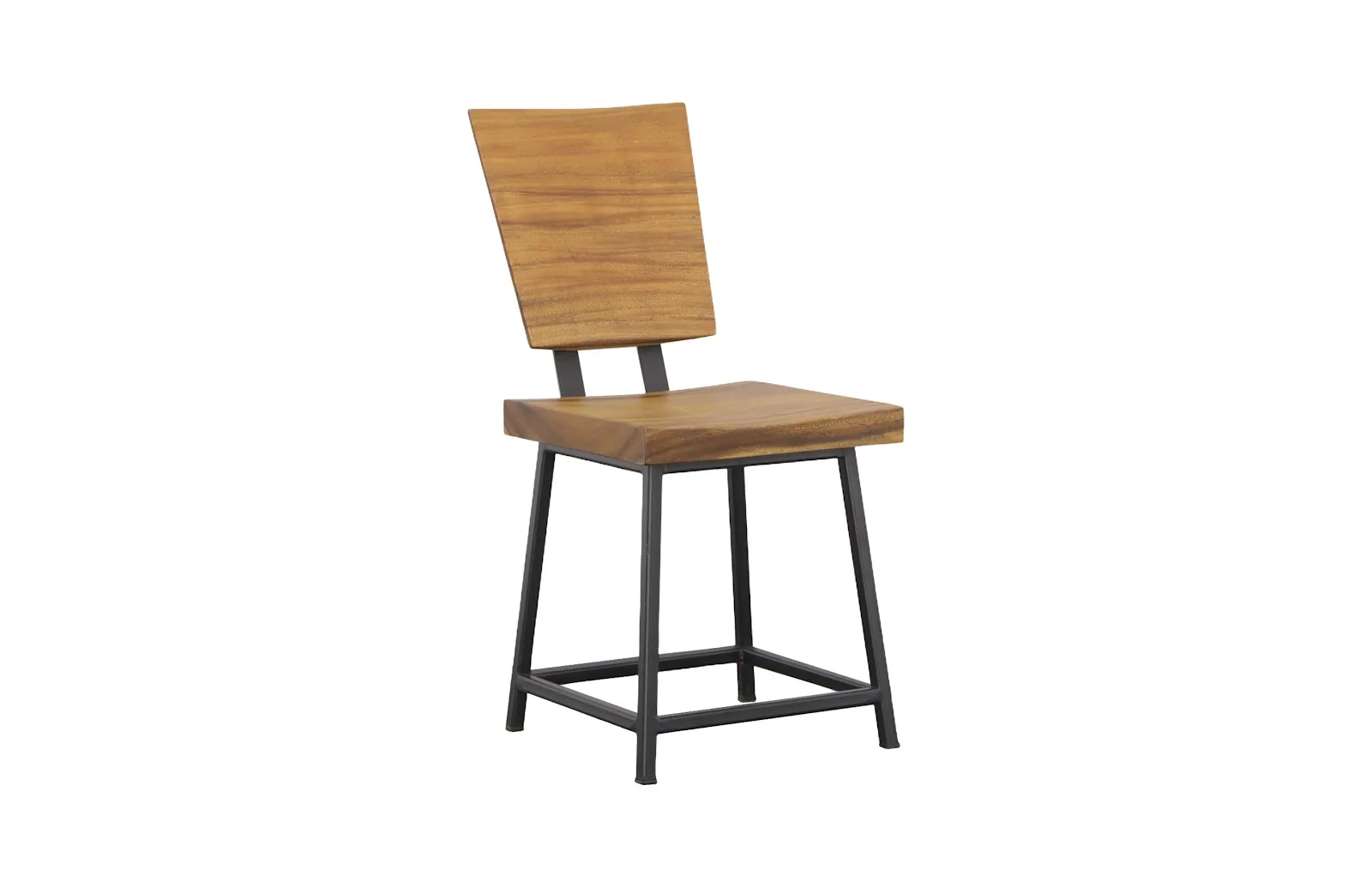 Smoothed Dining Chair, Natural, Black Base