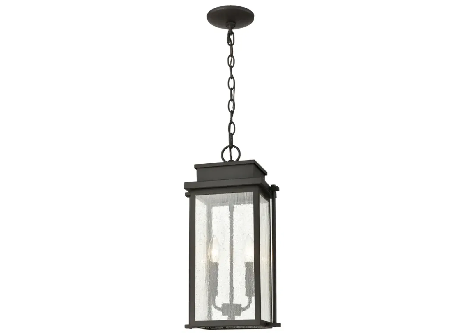 Braddock 10" Wide 2-Light Outdoor Pendant - Architectural Bronze