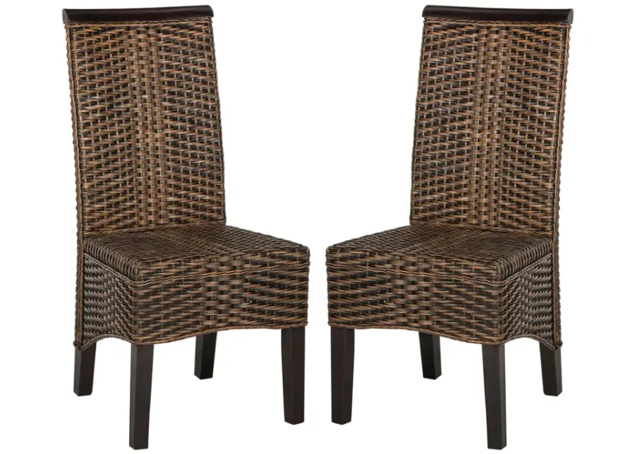 ILYA 18''H WICKER DINING CHAIR - Set of 2