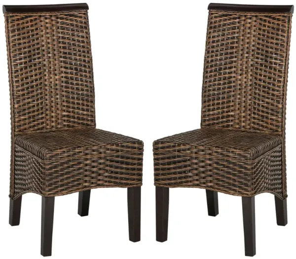 ILYA 18''H WICKER DINING CHAIR - Set of 2
