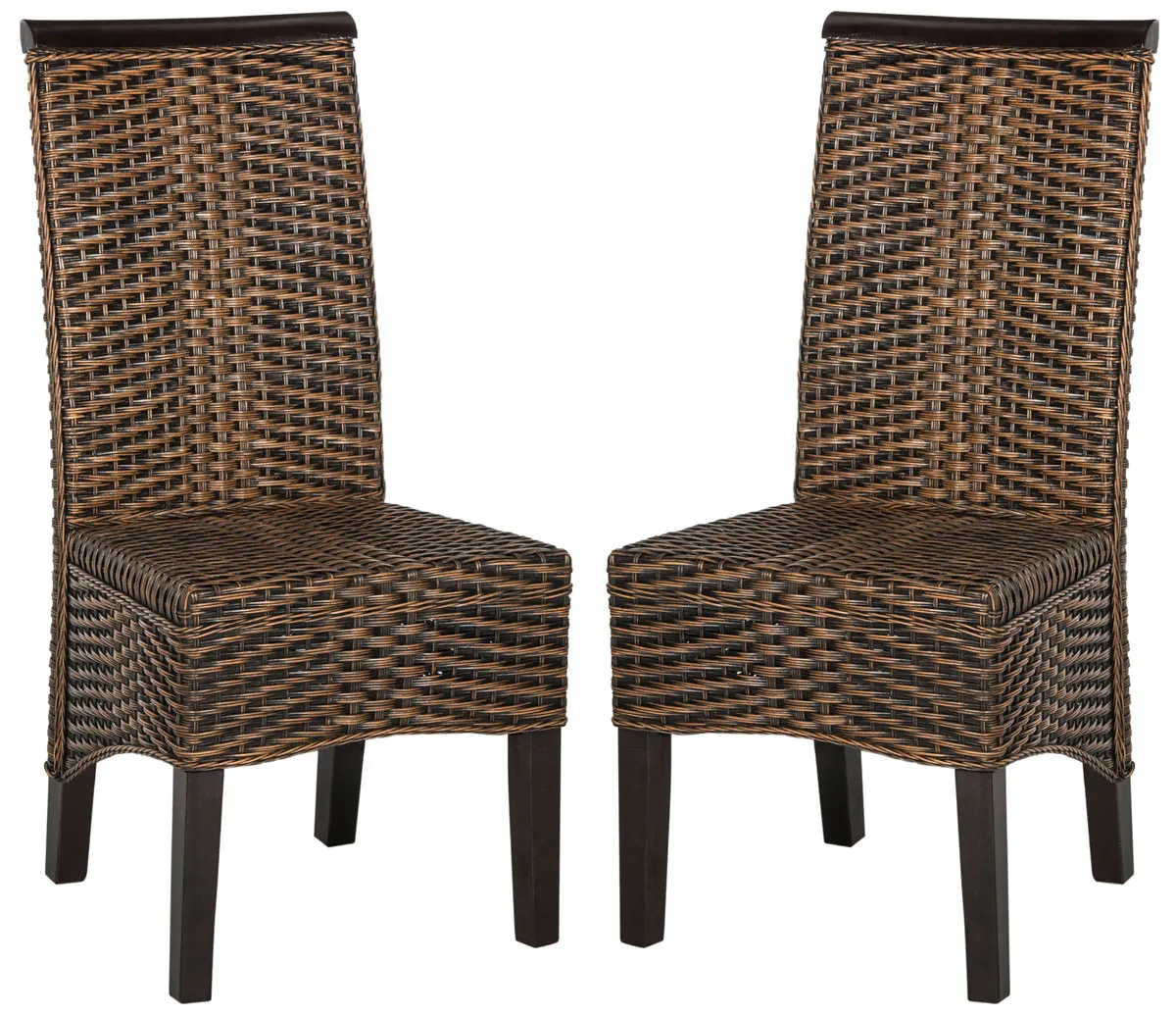 ILYA 18''H WICKER DINING CHAIR - Set of 2