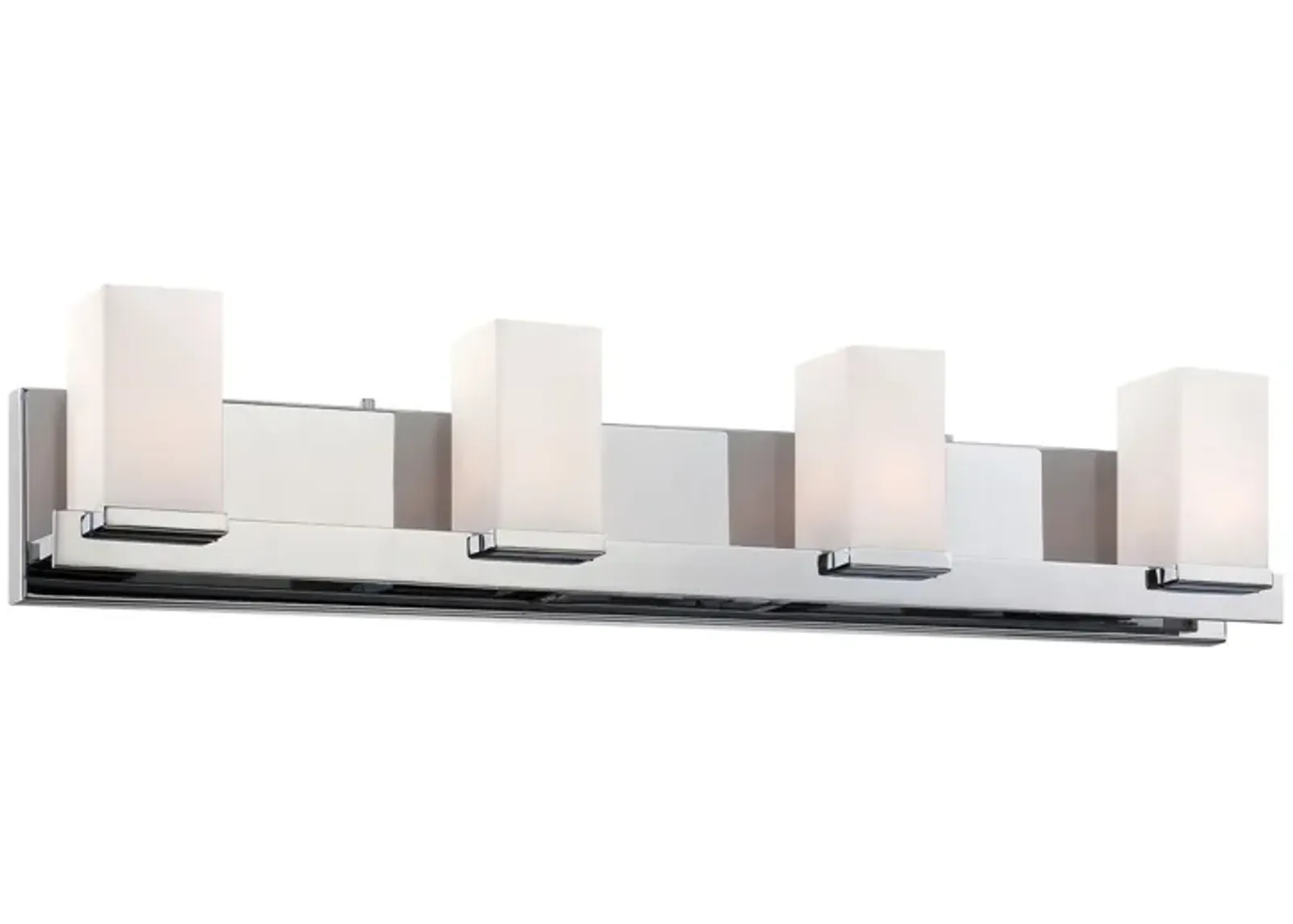 Sleek 30" Wide 4-Light Vanity Light - Chrome