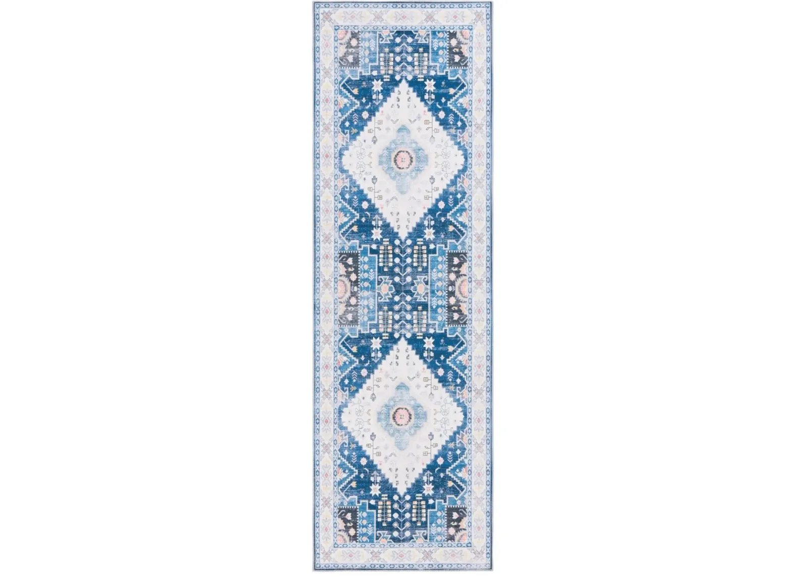 ARIZONA 107 Blue 2'-6' X 8' Runner Rug