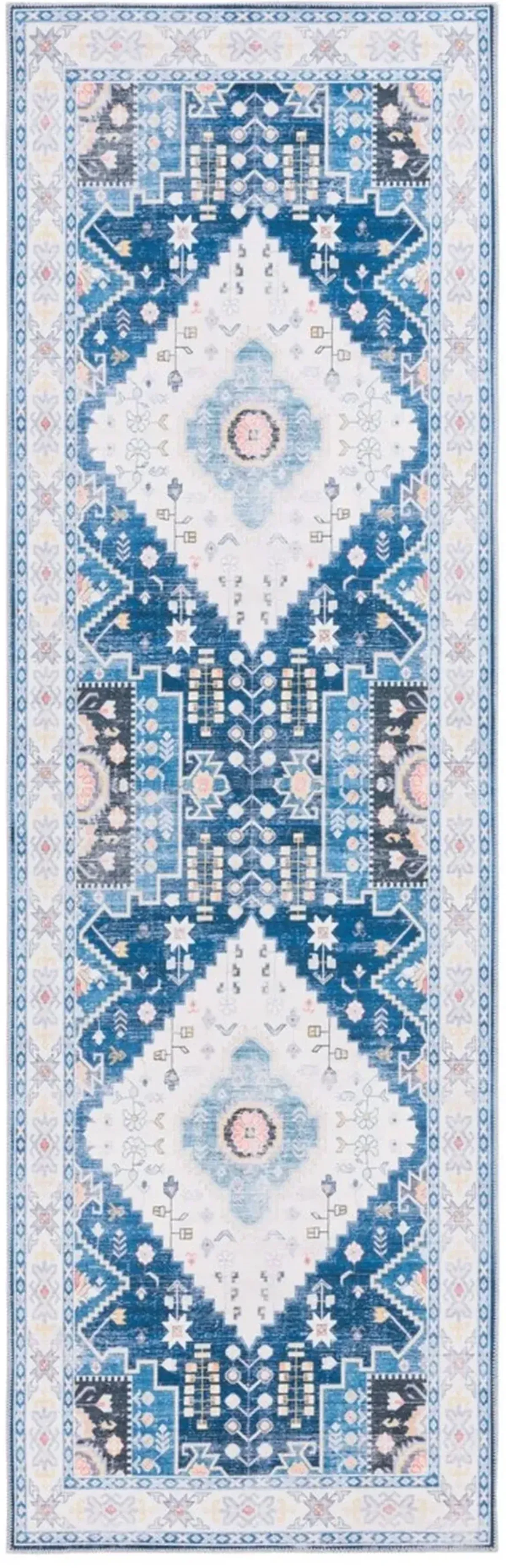 ARIZONA 107 Blue 2'-6' X 8' Runner Rug