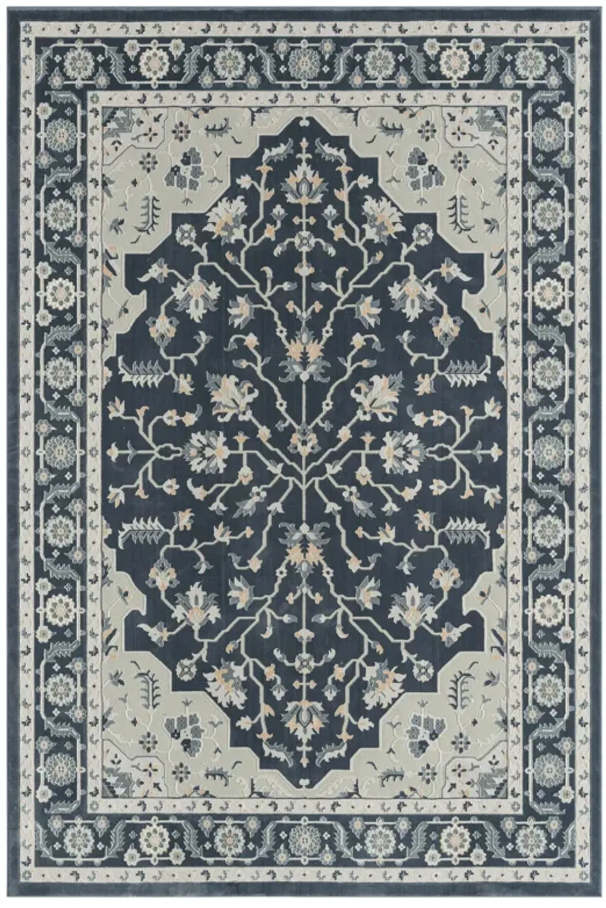 Imagica Traditional Twilight Floral Area Rug 5'3" x 7'6"