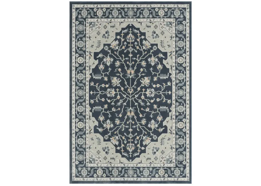 Imagica Traditional Twilight Floral Area Rug 5'3" x 7'6"