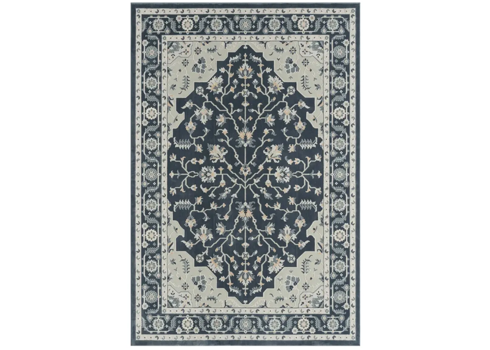 Imagica Traditional Twilight Floral Area Rug 5'3" x 7'6"