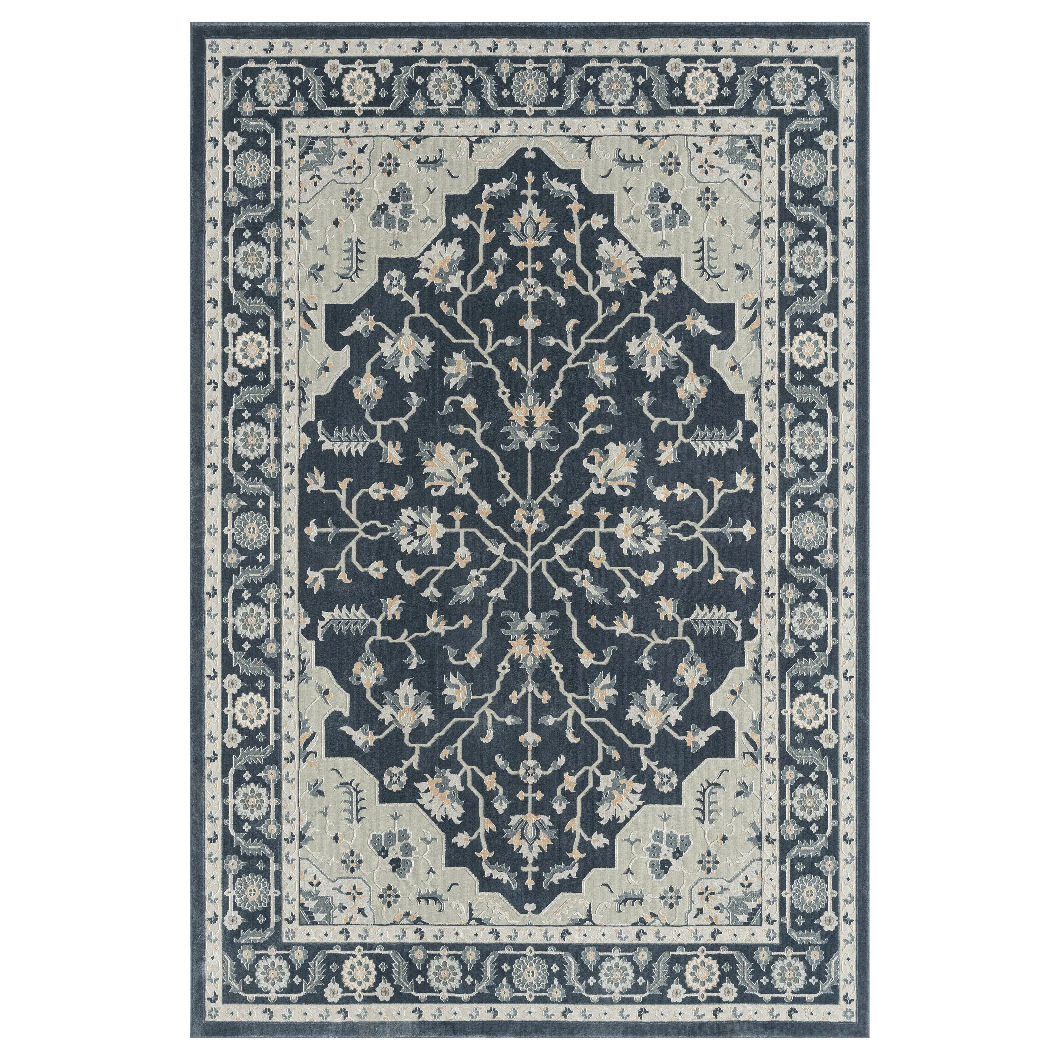 Imagica Traditional Twilight Floral Area Rug 5'3" x 7'6"