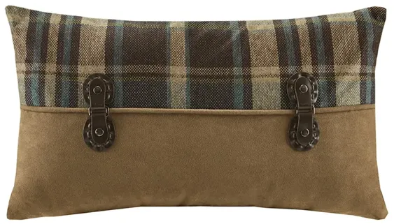 Woolrich Hadley Plaid Multi Pieced Oblong Pillow