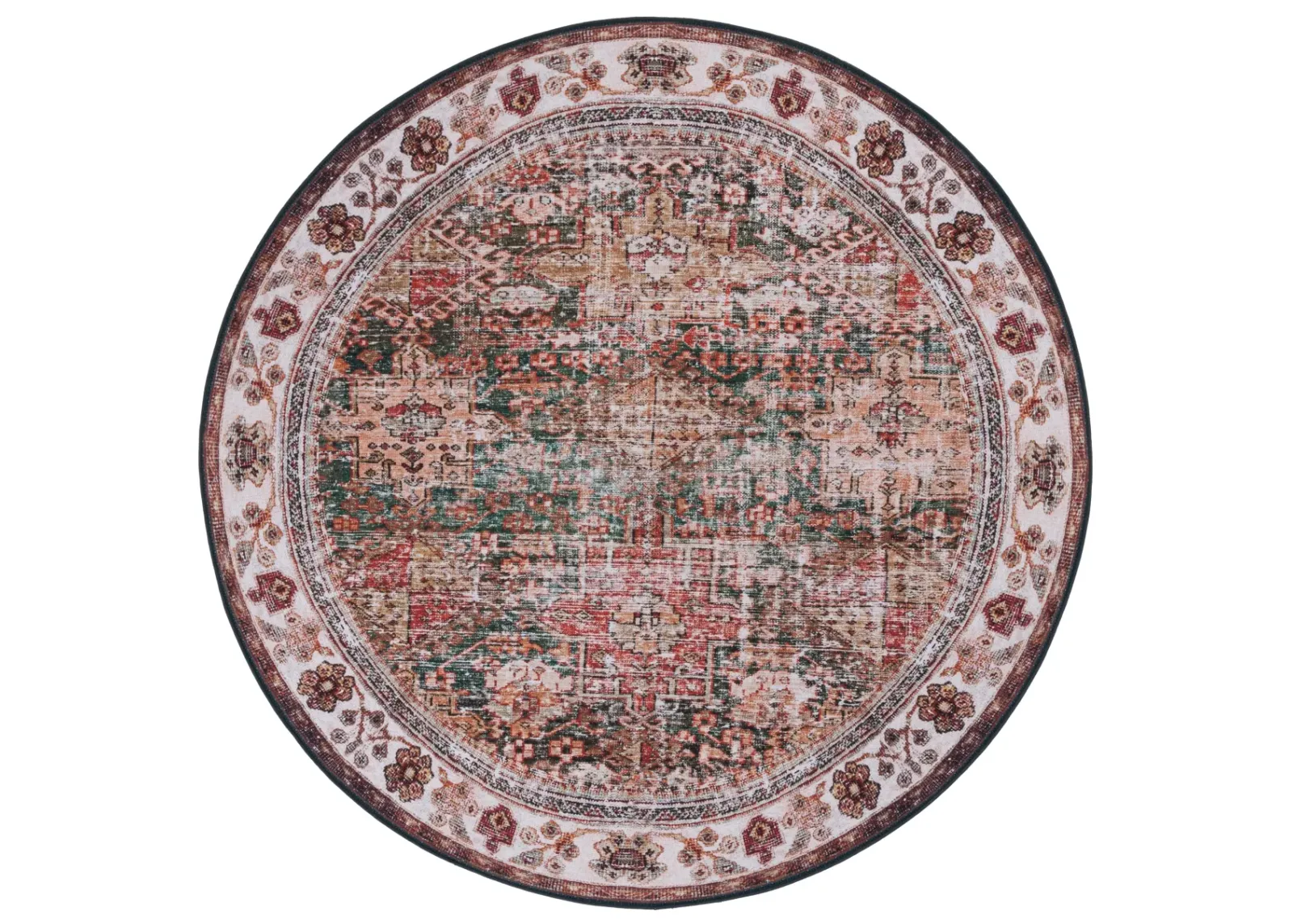 TUCSON 114 M/W S/R IVORY  8' x 8' Round Round Rug