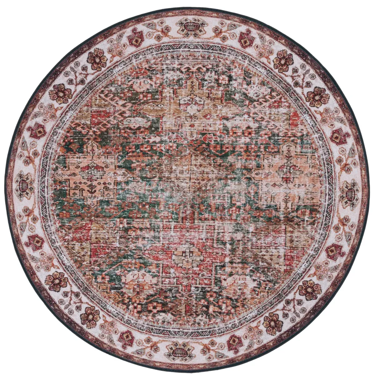 TUCSON 114 M/W S/R IVORY  8' x 8' Round Round Rug