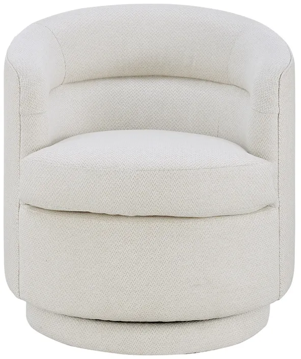 Rachel Fabric Swivel Accent Arm Chair, Cardiff Cream 