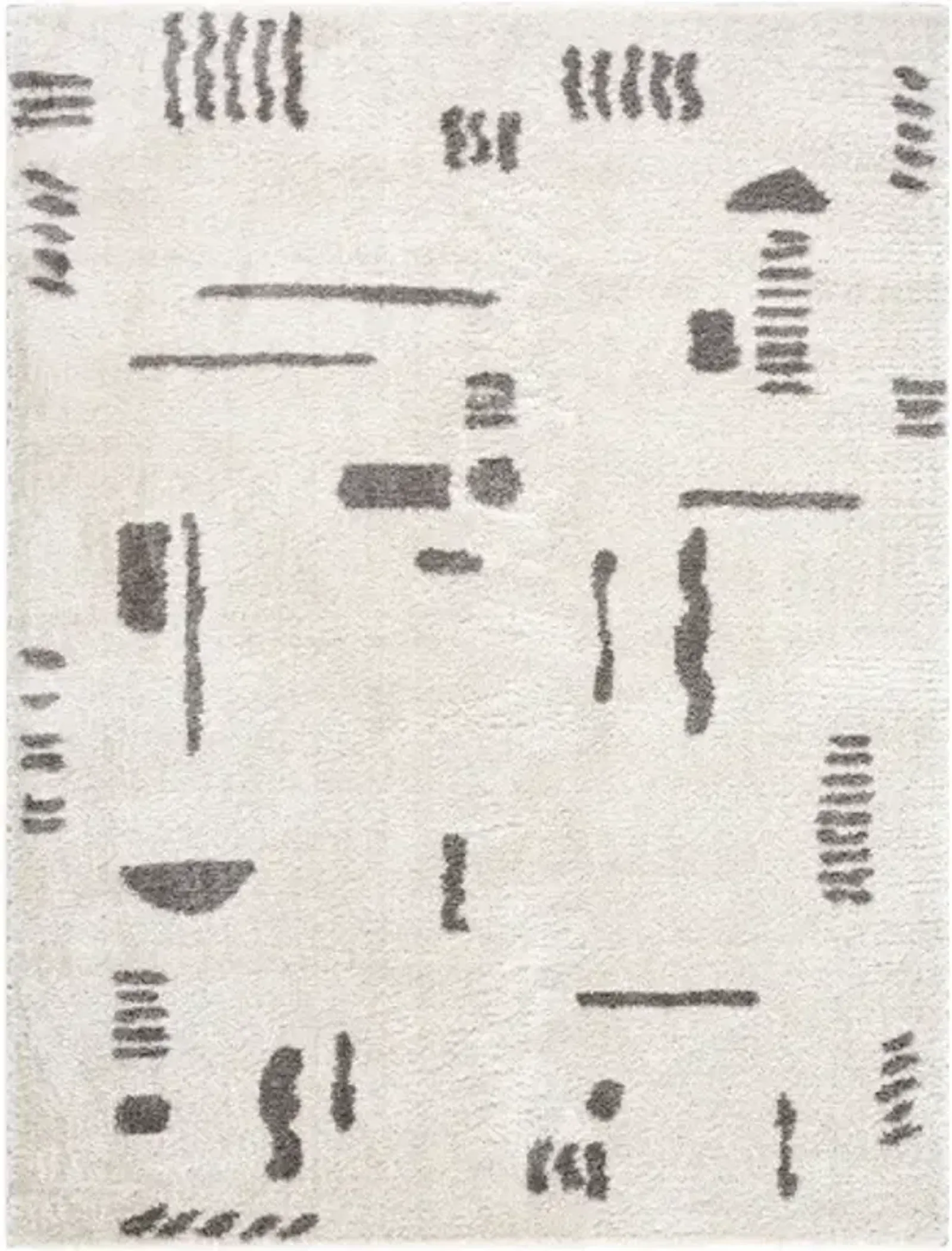 Fossay Shag FSG-2303 6'7" x 9' Machine Woven Rug