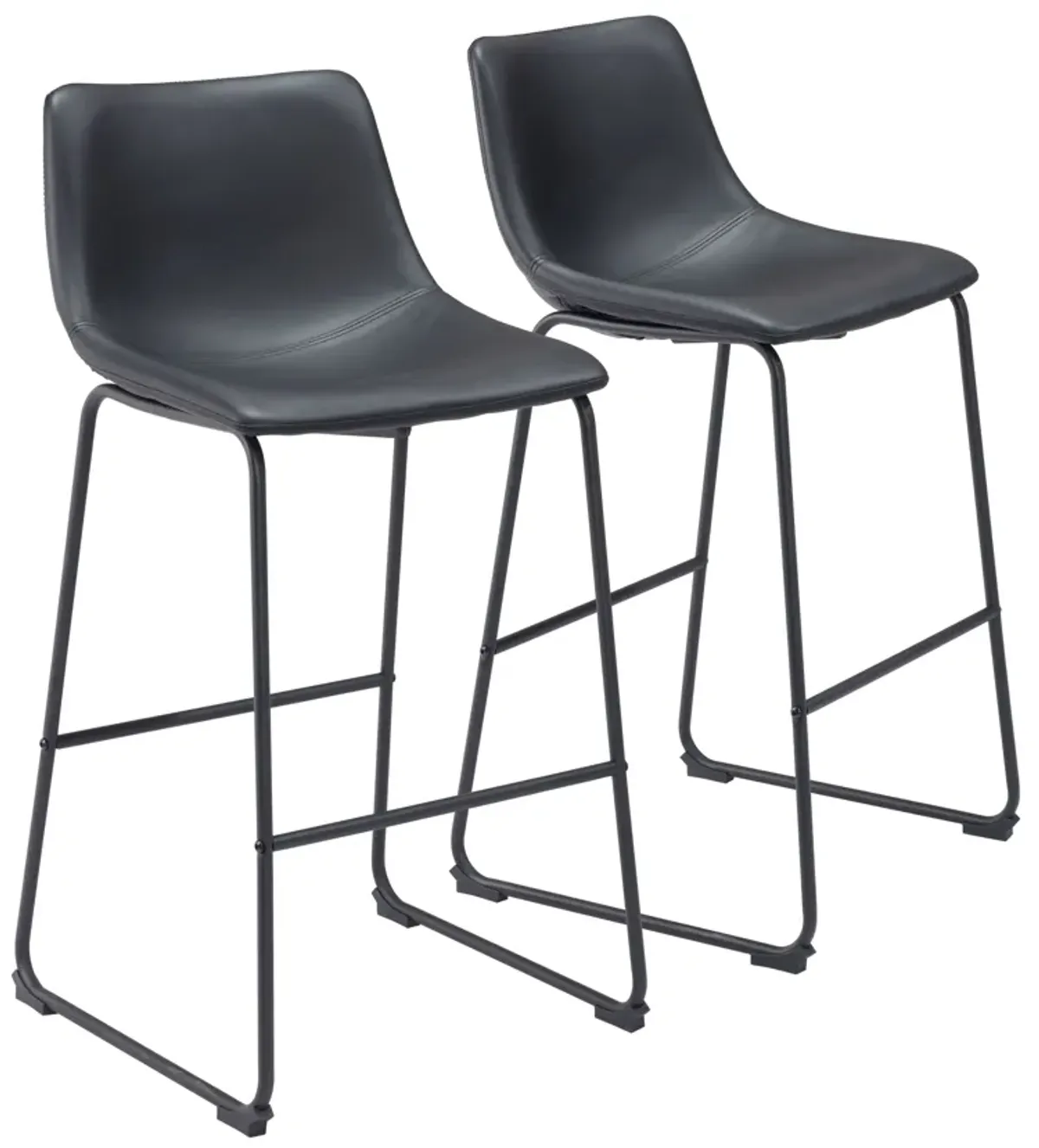 Smart Barstool (Set of 2) Black