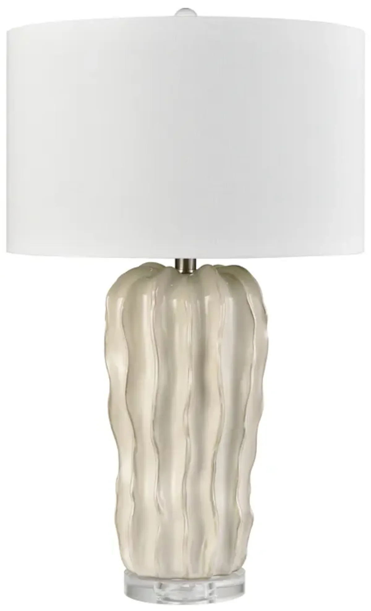 Genesee 27.5'' High 1-Light Table Lamp - White Glazed