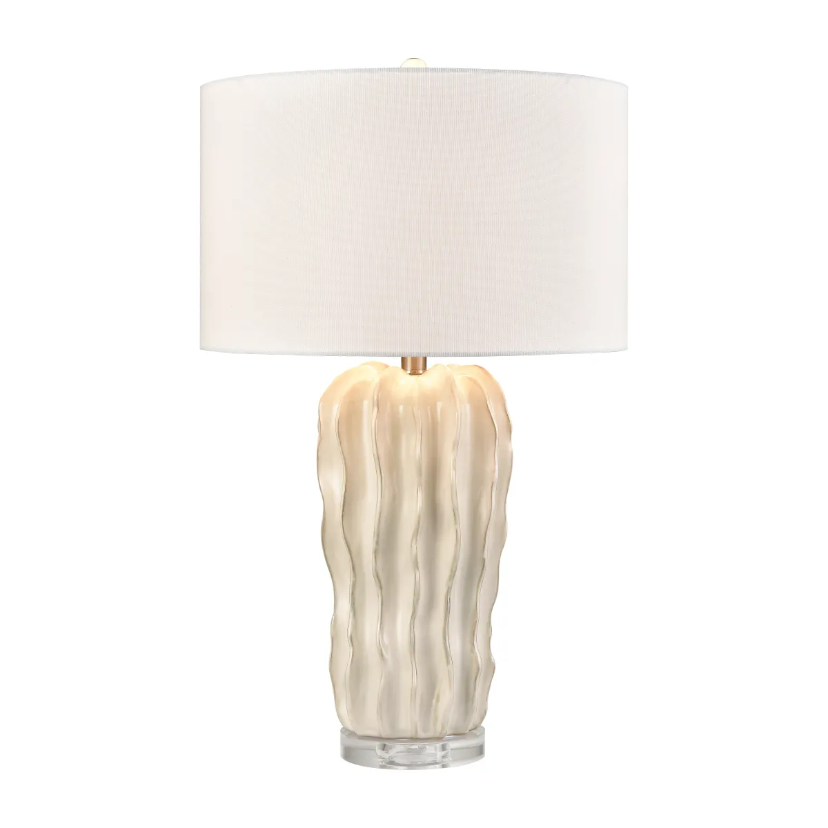 Genesee 27.5'' High 1-Light Table Lamp - White Glazed