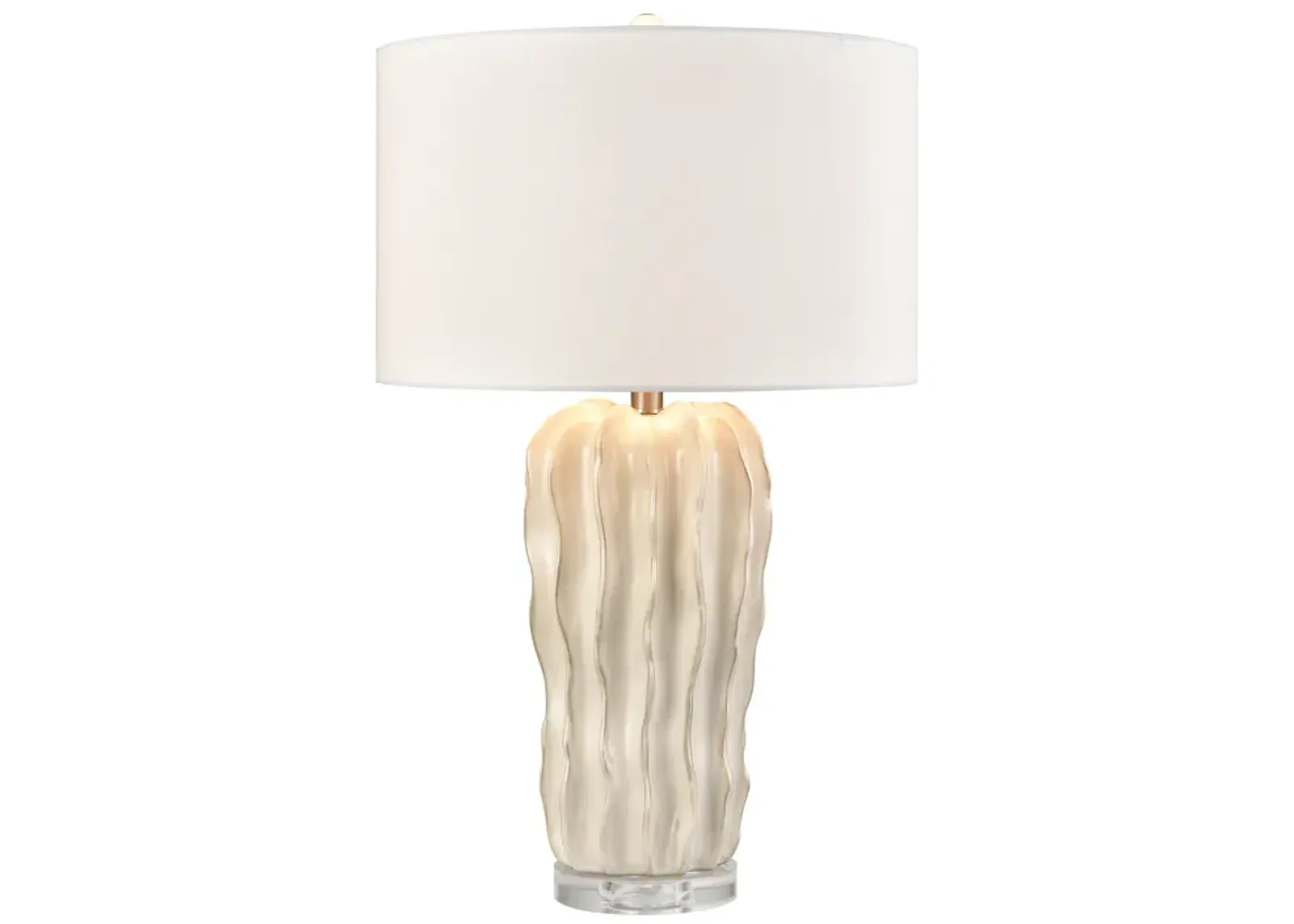 Genesee 27.5'' High 1-Light Table Lamp - White Glazed