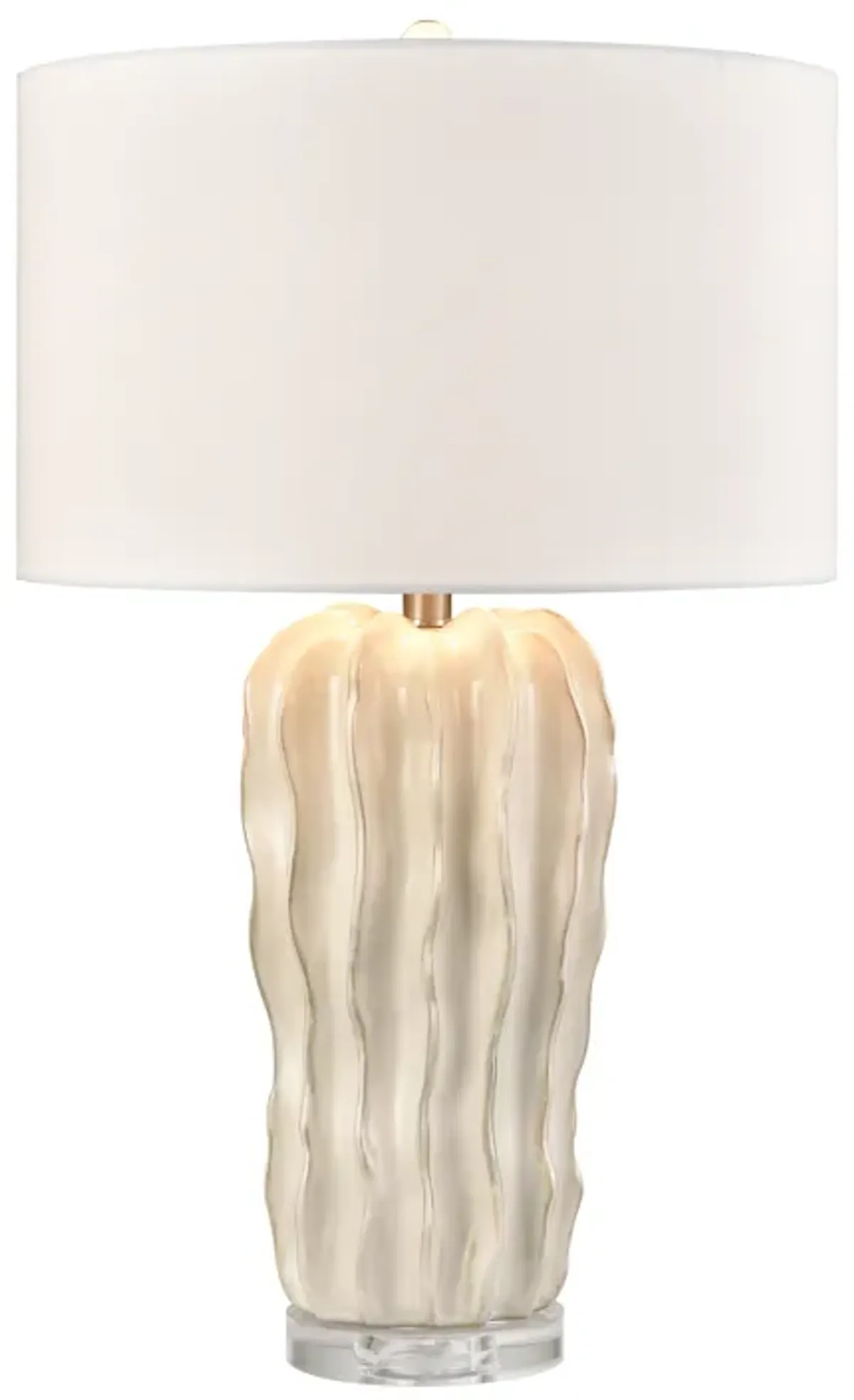 Genesee 27.5'' High 1-Light Table Lamp - White Glazed