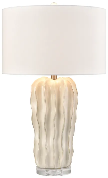 Genesee 27.5'' High 1-Light Table Lamp - White Glazed