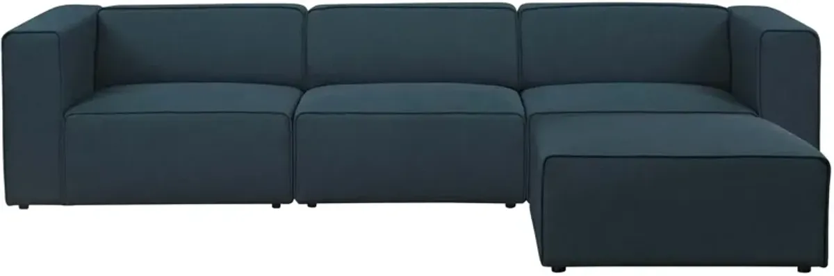 Mingle 4 Piece Upholstered Fabric Sectional Sofa Set