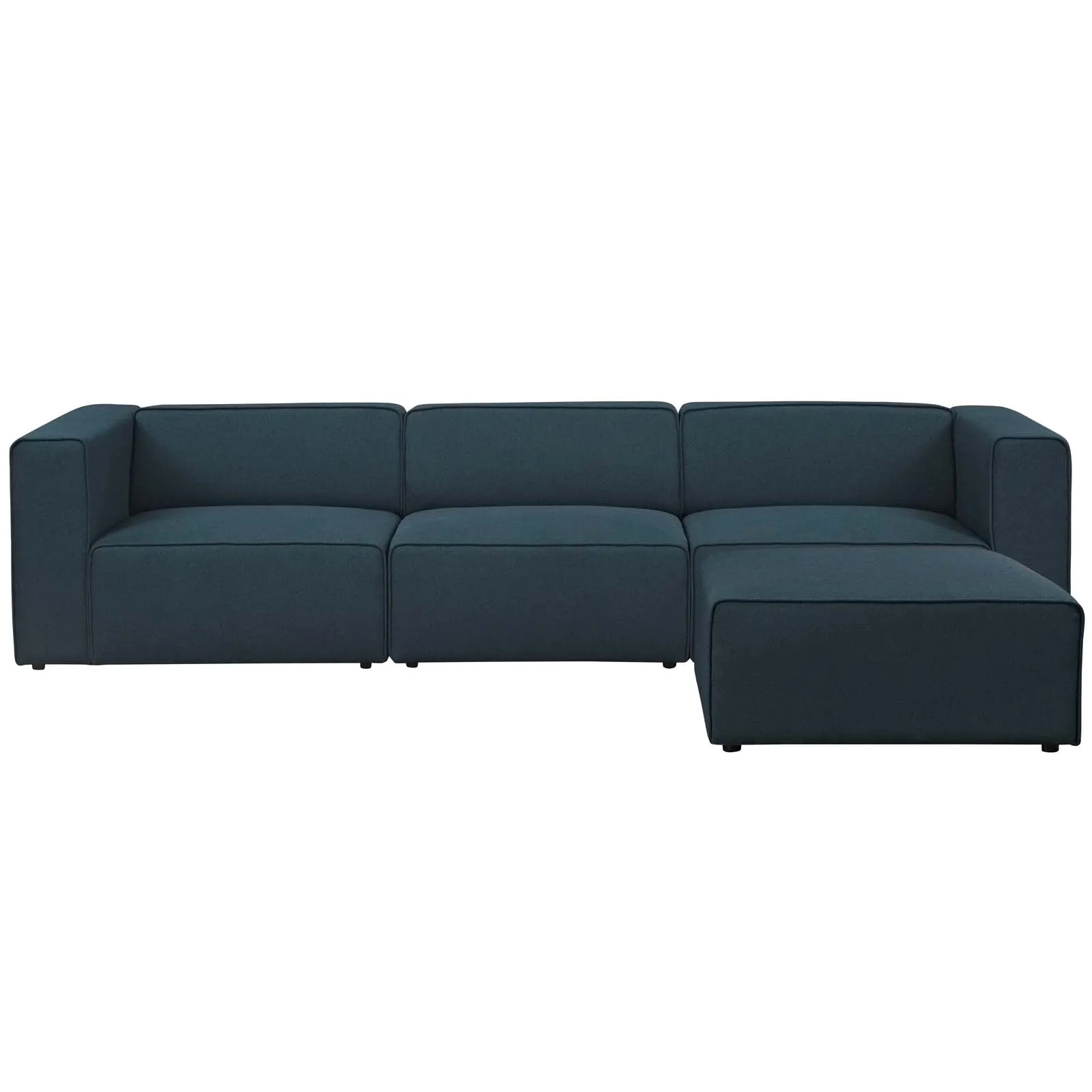 Mingle 4 Piece Upholstered Fabric Sectional Sofa Set