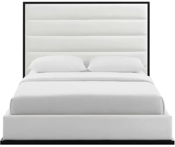 Ashland Queen Faux Leather Platform Bed