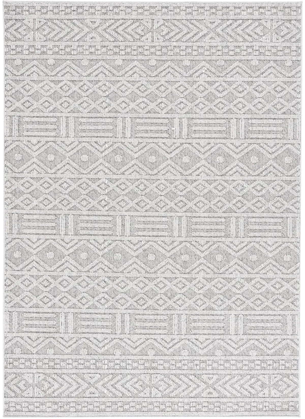 MSRO226 GLOBAL GREY  5'-3' x 7'-6' Medium Rectangle Rug