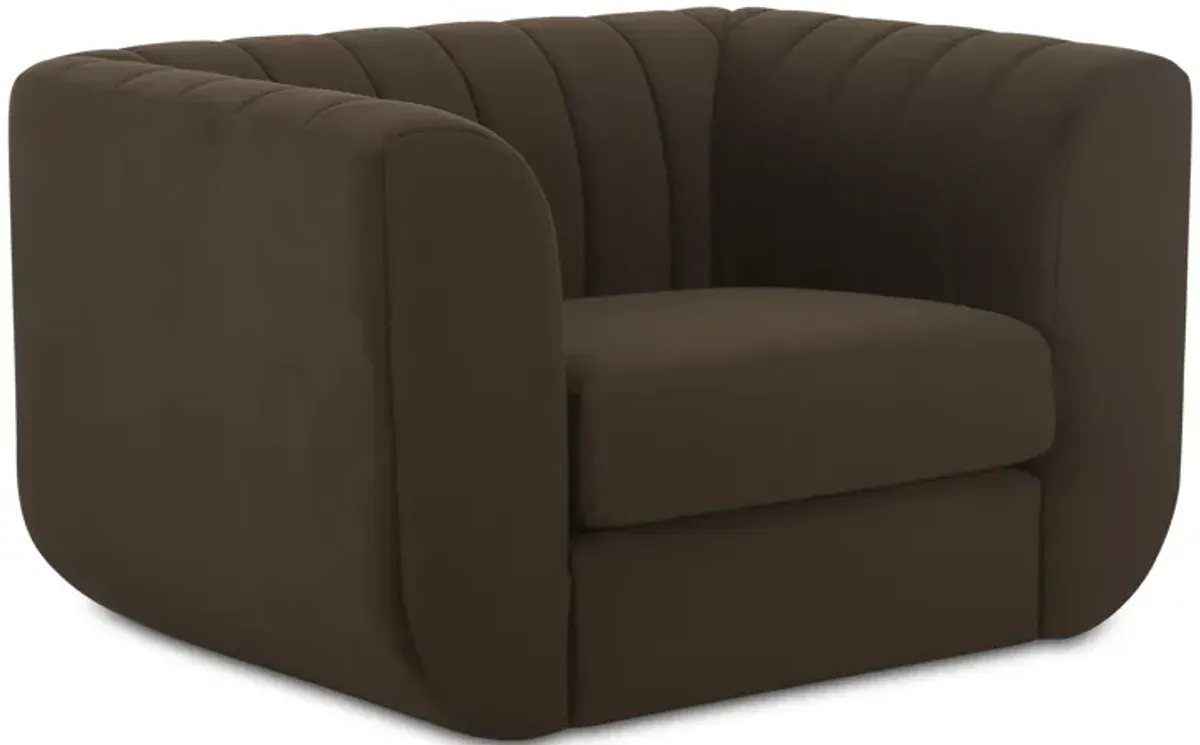 Rosy Lounge Chair Dark Brown