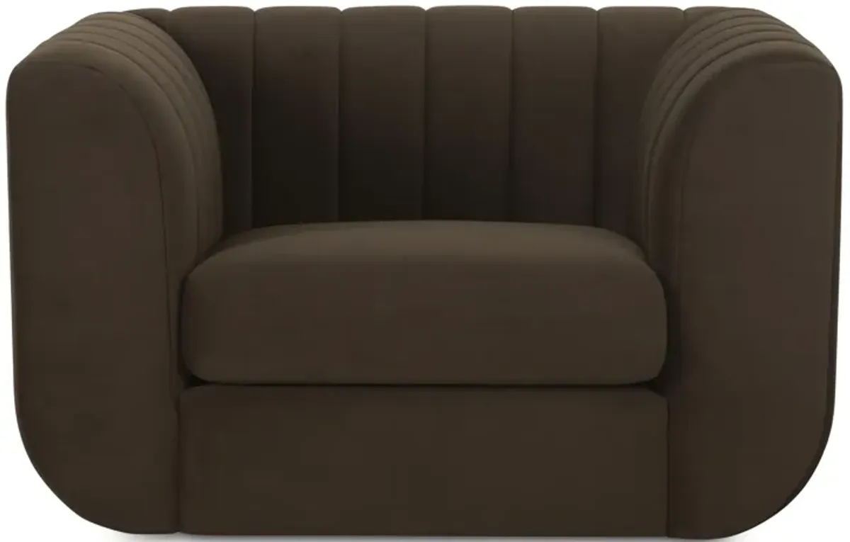 Rosy Lounge Chair Dark Brown