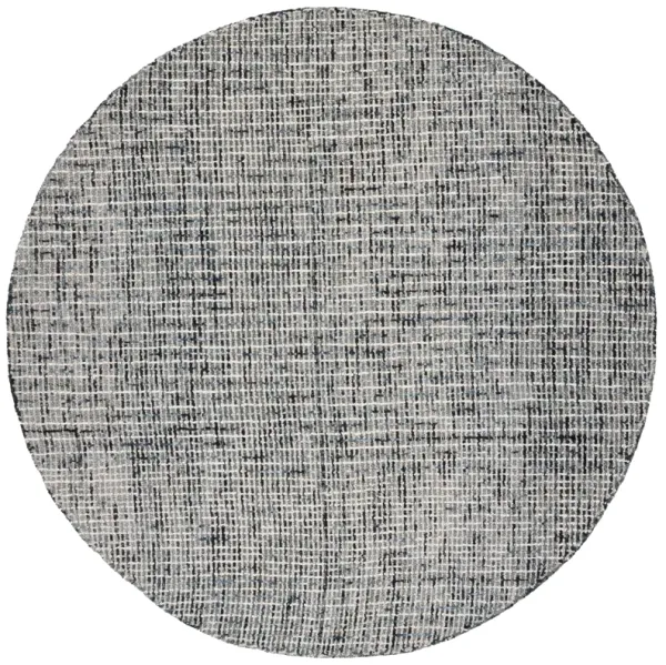 ABSTRACT Hand Tufted 8' x 8' Round area rug