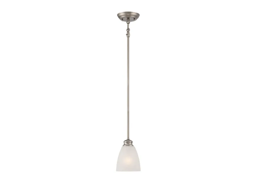 Haven 1-Light Mini Pendant in Satin Pewter