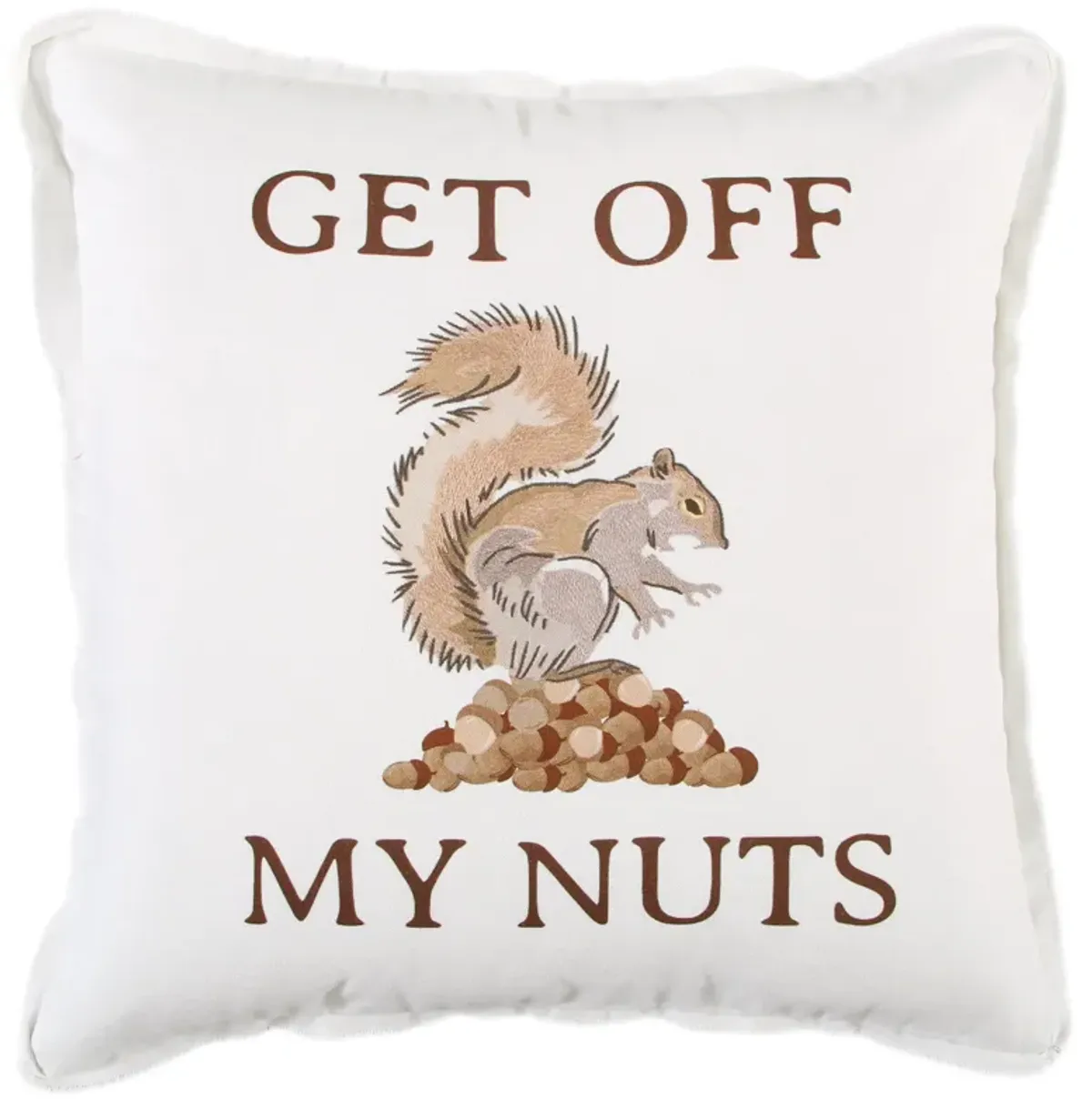 Back Talk Sentiment Beige Pillow