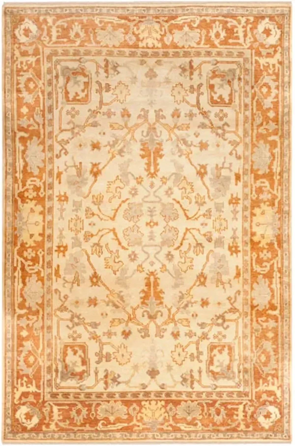 OSH122 Orange 6' X 9' Medium Rectangle Rug