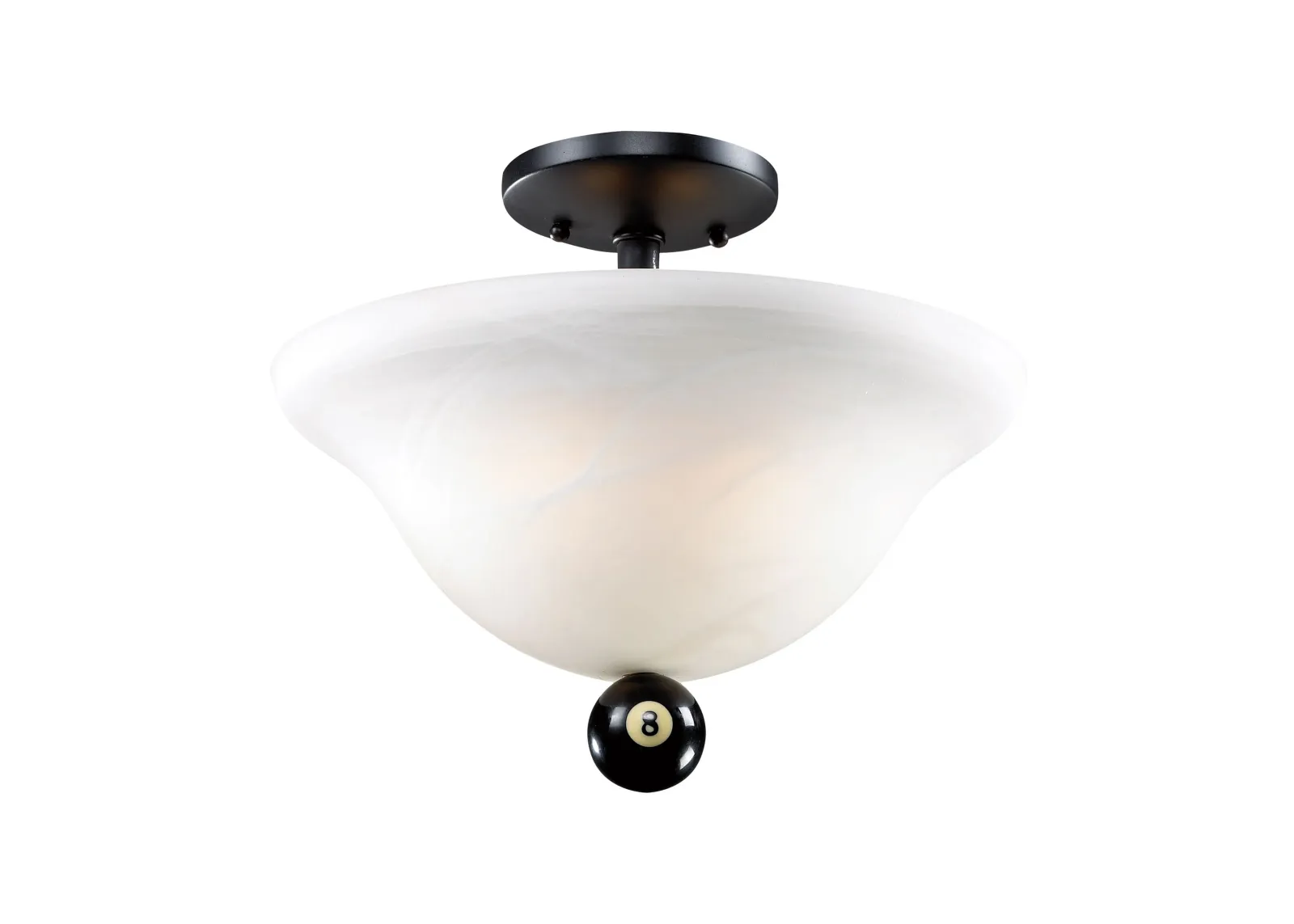 Designer Classics 13'' Wide 2-Light Semi Flush Mount - Matte Black