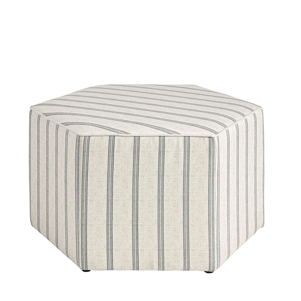 Martha Stewart Ellen Natural Cocktail Ottoman