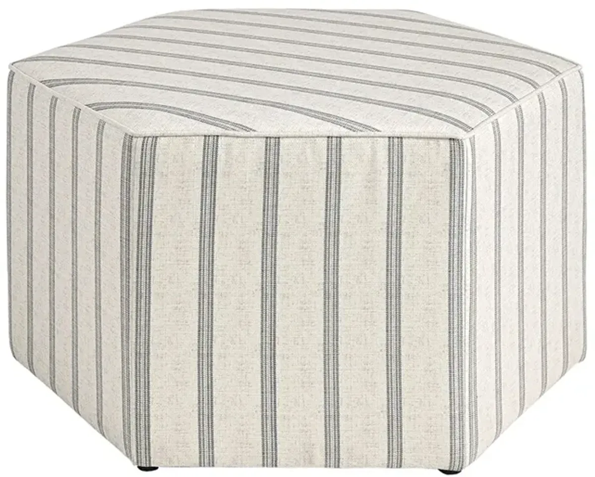 Martha Stewart Ellen Natural Cocktail Ottoman