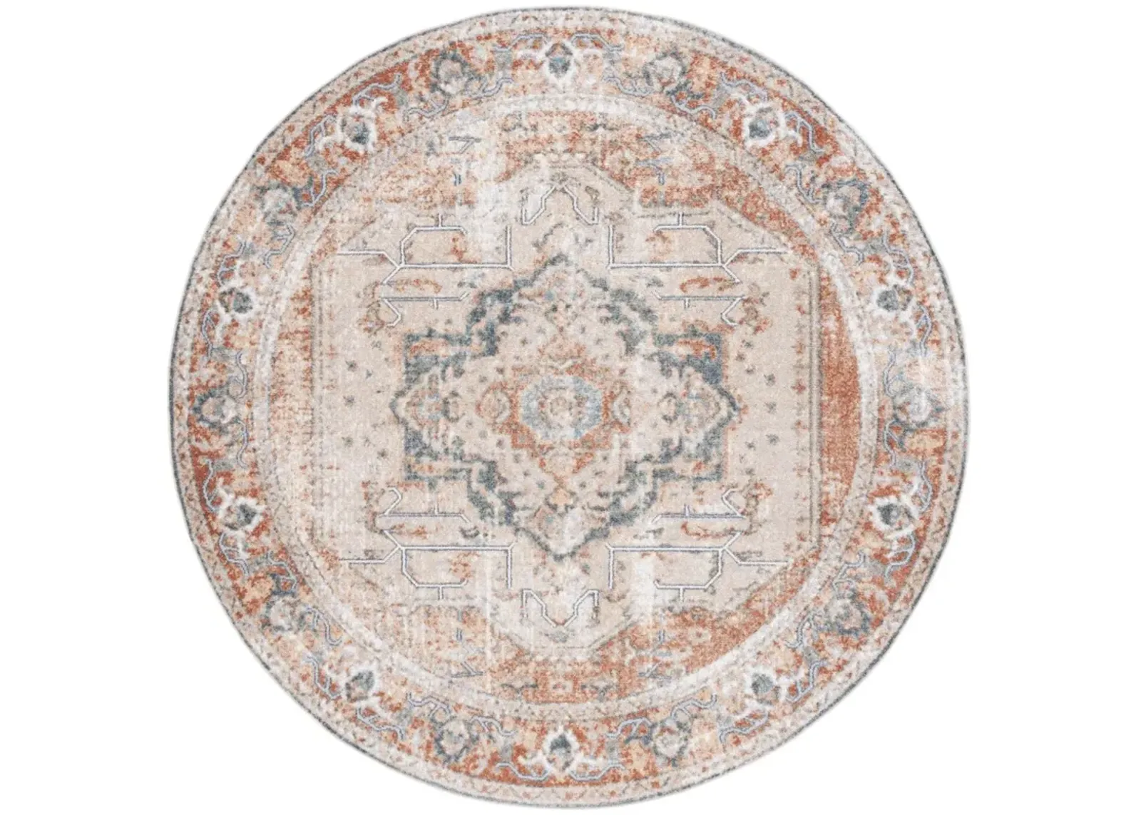 BALTIMORE 854 Multi 6'-7' X 6'-7' Round Round Rug