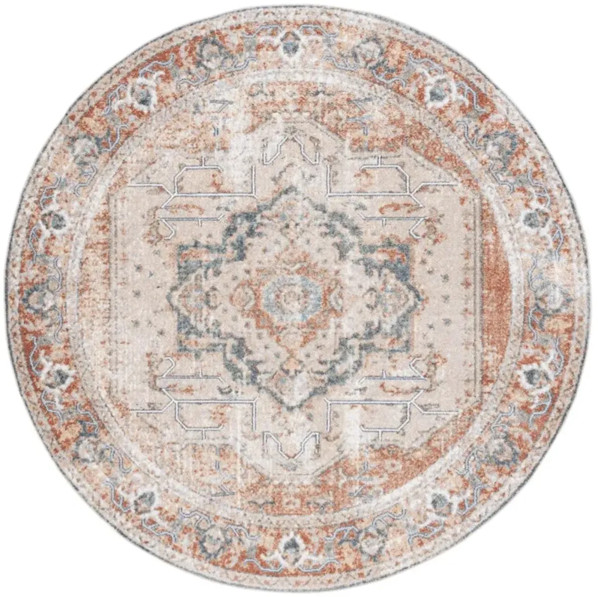 BALTIMORE 854 Multi 6'-7' X 6'-7' Round Round Rug