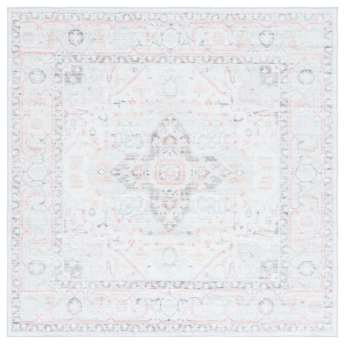 ARIZONA 913 LIGHT GREY  6' x 6' Square Square Rug