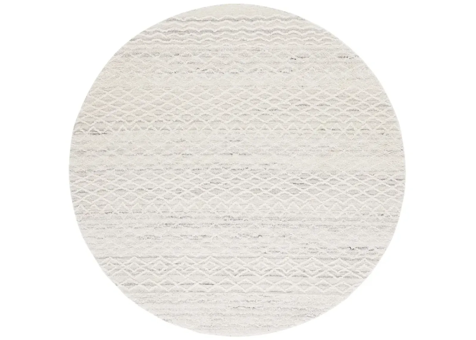 EBONY 356 LIGHT GREY  6' x 6' Round Round Rug