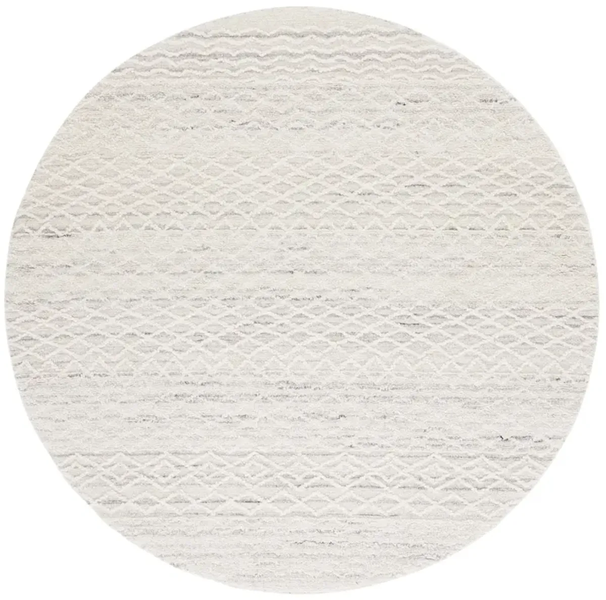 EBONY 356 LIGHT GREY  6' x 6' Round Round Rug