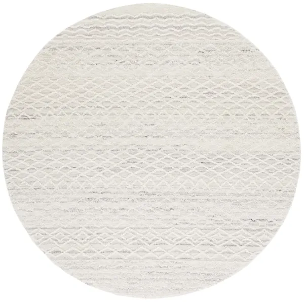 EBONY Hand Tufted 6' x 6' Round area rug