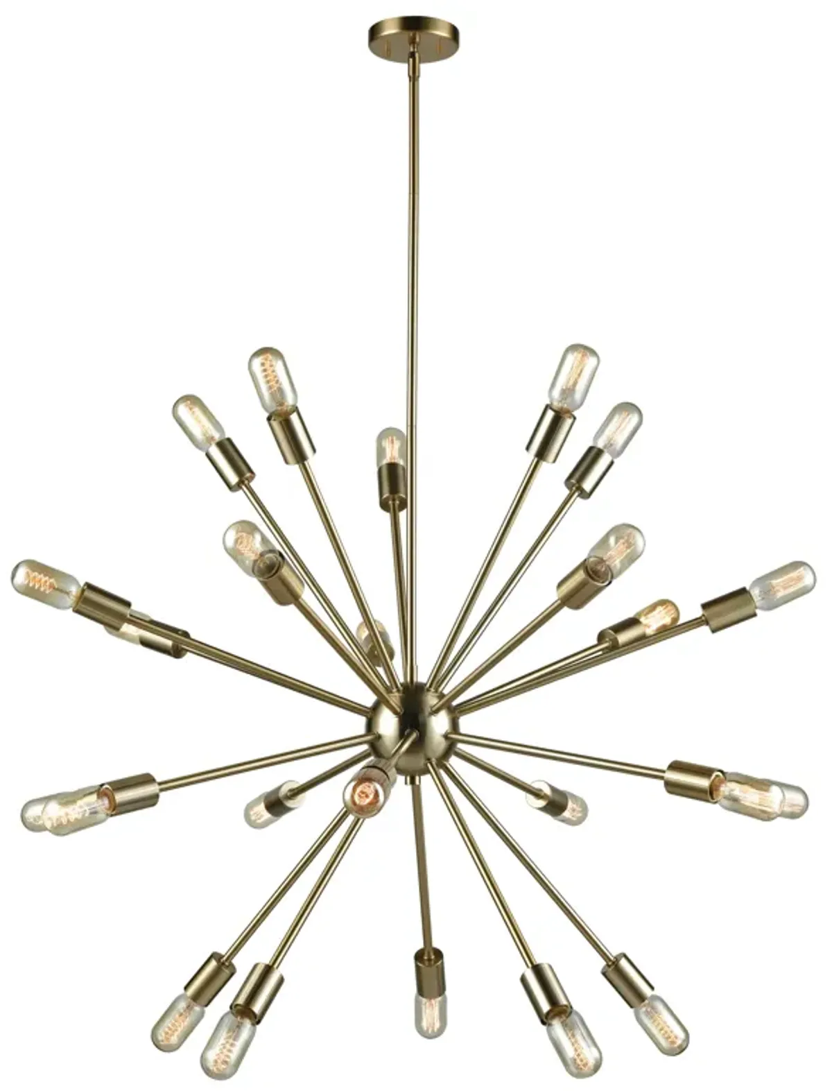 Delphine 36'' Wide 24-Light Chandelier - Satin Brass