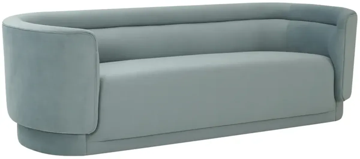 Macie Sea Blue Velvet Sofa