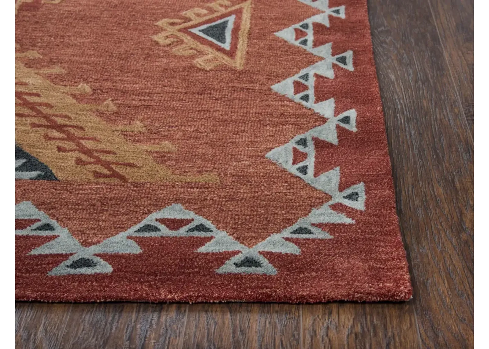 Mesa Rust Southwest/Tribal Wool 10' x 13' Rectangle Rug