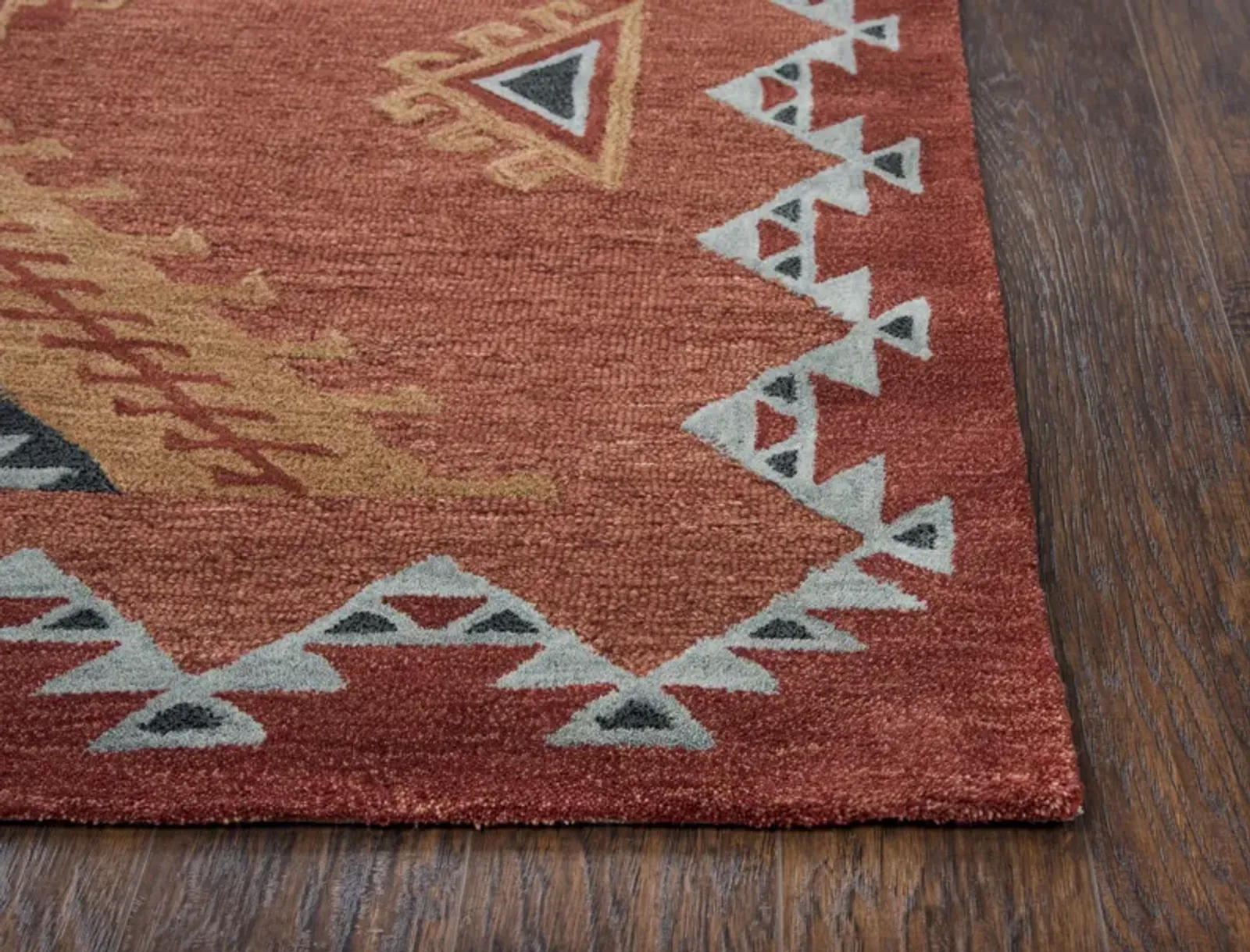 Mesa Rust Southwest/Tribal Wool 10' x 13' Rectangle Rug