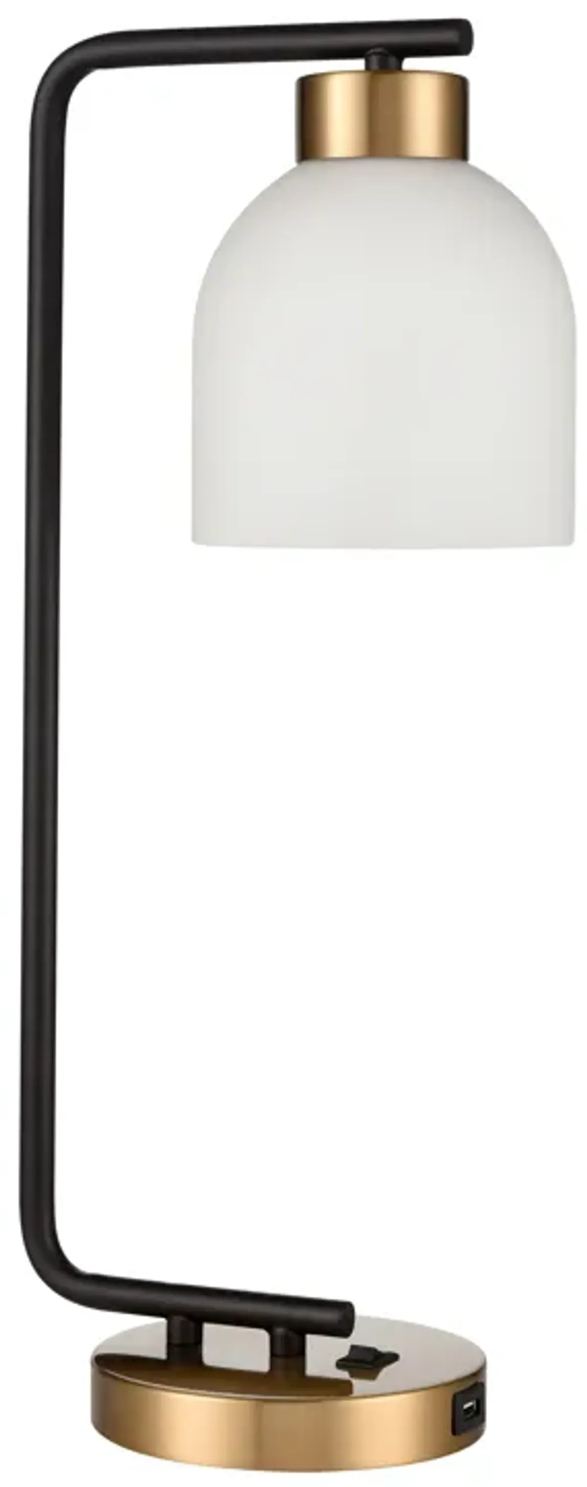 Paxford 19'' High 1-Light Desk Lamp - Black - Includes LED Bulb