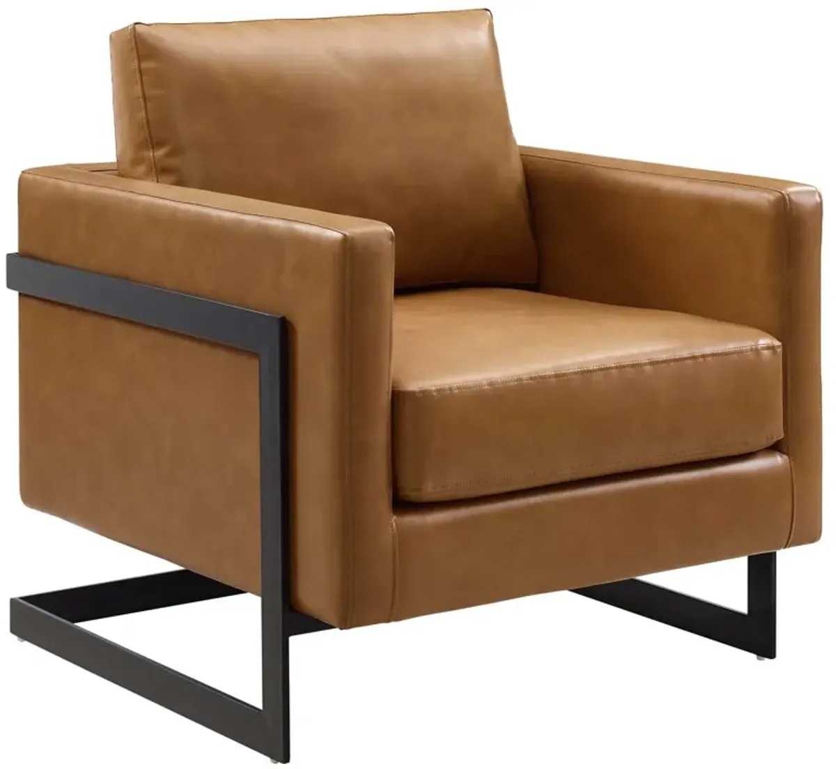 Posse Vegan Leather Accent Chair