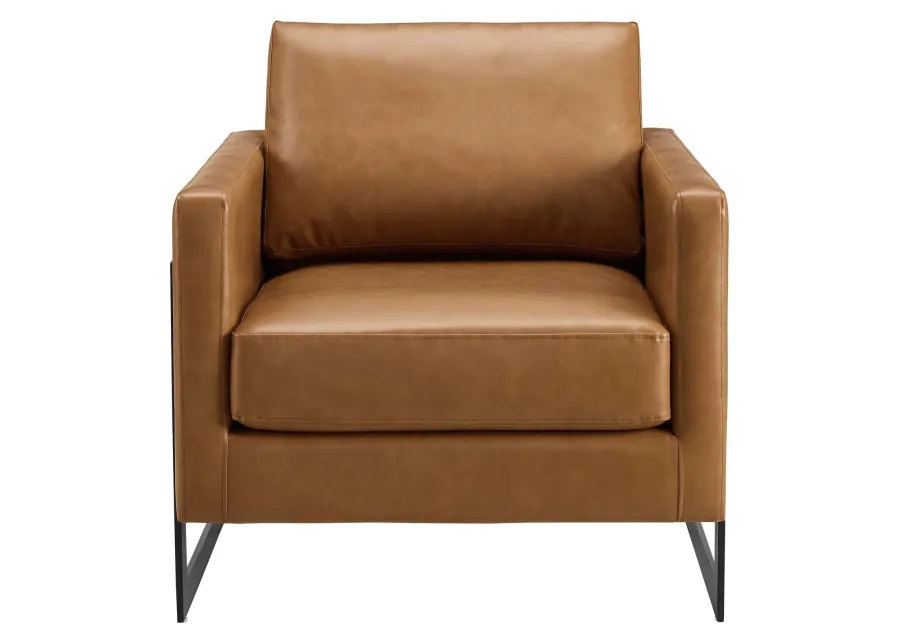 Posse Vegan Leather Accent Chair